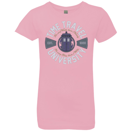 T-Shirts Light Pink / YXS Time Travel University Girls Premium T-Shirt