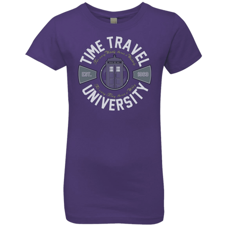 T-Shirts Purple Rush / YXS Time Travel University Girls Premium T-Shirt
