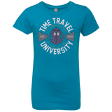 T-Shirts Turquoise / YXS Time Travel University Girls Premium T-Shirt