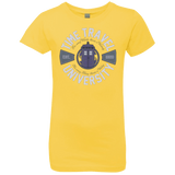 T-Shirts Vibrant Yellow / YXS Time Travel University Girls Premium T-Shirt