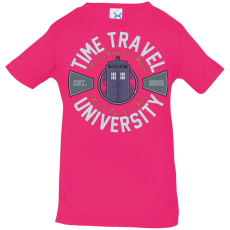 T-Shirts Hot Pink / 6 Months Time Travel University Infant PremiumT-Shirt
