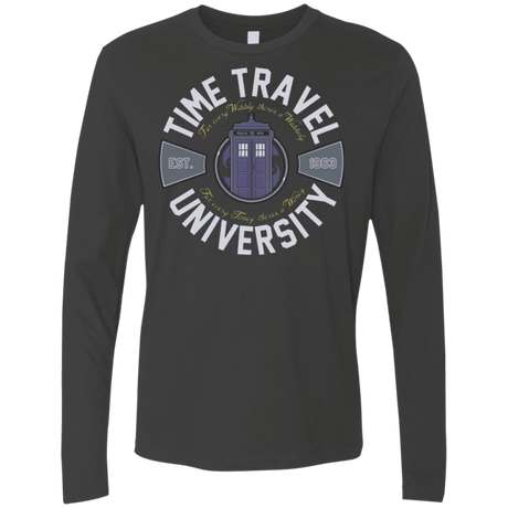 T-Shirts Heavy Metal / Small Time Travel University Men's Premium Long Sleeve