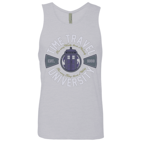 T-Shirts Heather Grey / Small Time Travel University Men's Premium Tank Top