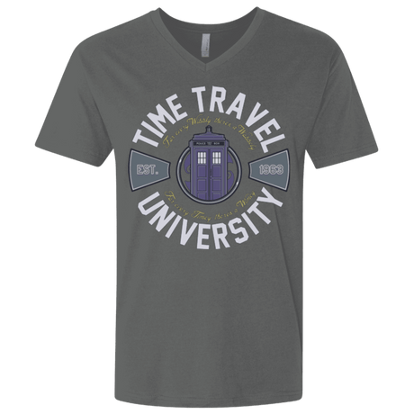 T-Shirts Heavy Metal / X-Small Time Travel University Men's Premium V-Neck