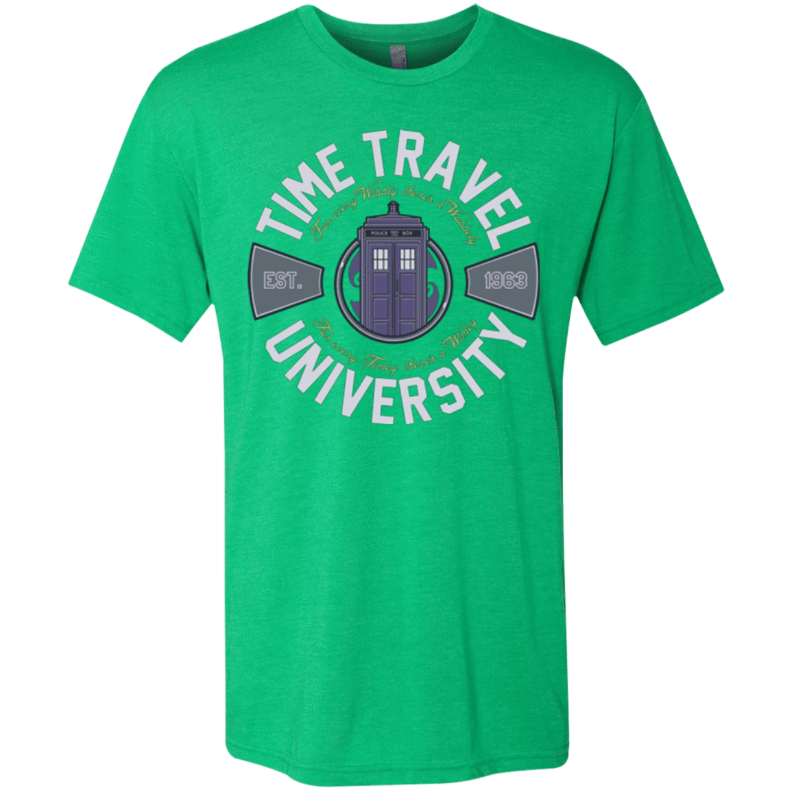 T-Shirts Envy / Small Time Travel University Men's Triblend T-Shirt
