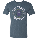 T-Shirts Indigo / Small Time Travel University Men's Triblend T-Shirt