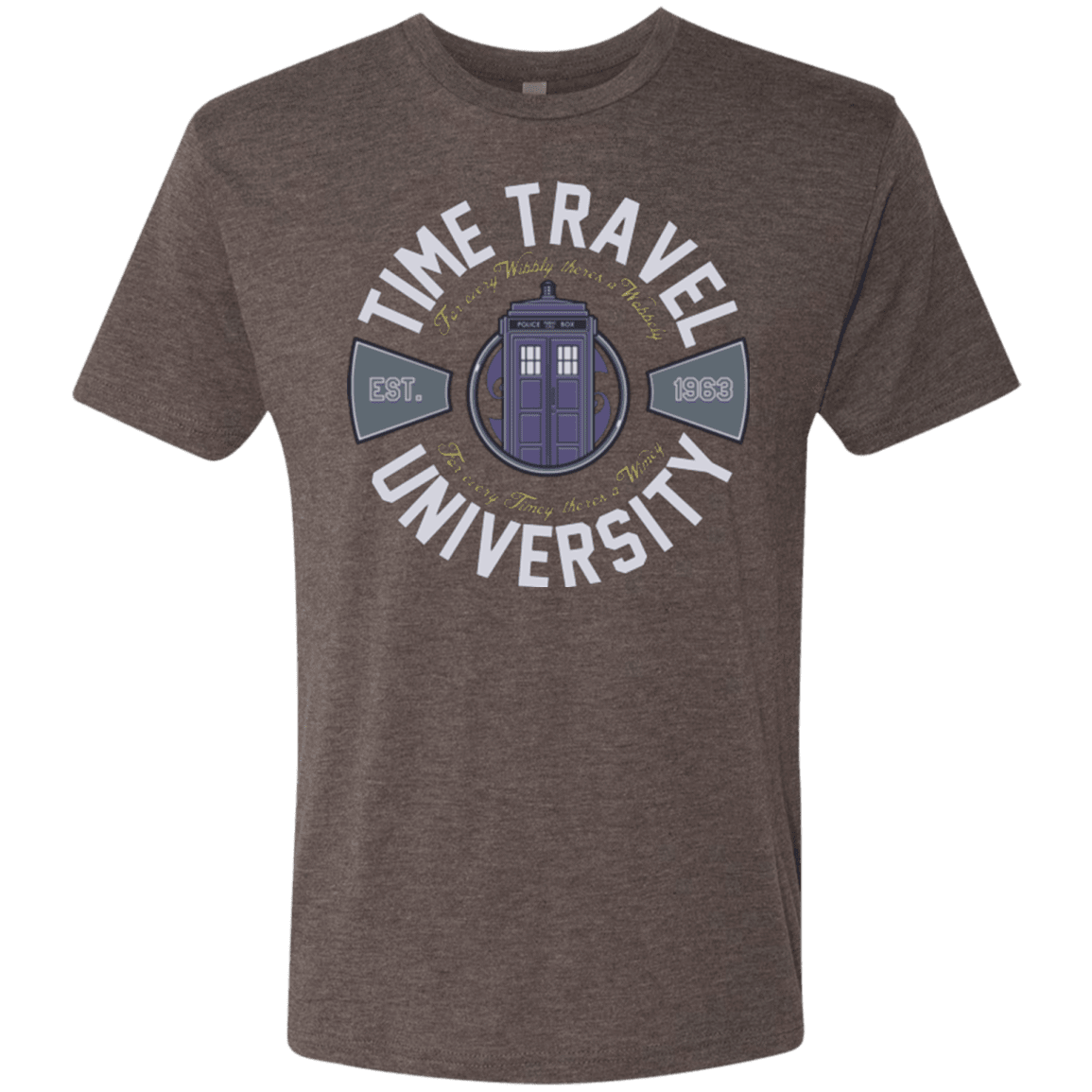 T-Shirts Macchiato / Small Time Travel University Men's Triblend T-Shirt