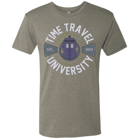 T-Shirts Venetian Grey / Small Time Travel University Men's Triblend T-Shirt