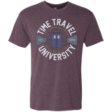T-Shirts Vintage Purple / Small Time Travel University Men's Triblend T-Shirt