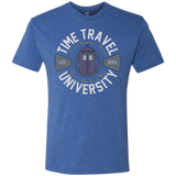 T-Shirts Vintage Royal / Small Time Travel University Men's Triblend T-Shirt