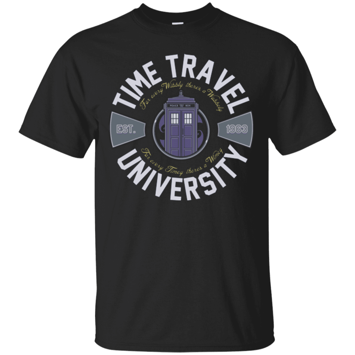 T-Shirts Black / Small Time Travel University T-Shirt