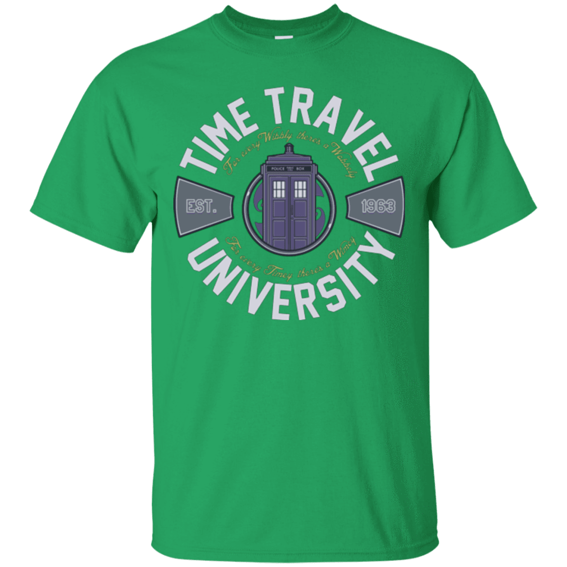 T-Shirts Irish Green / Small Time Travel University T-Shirt