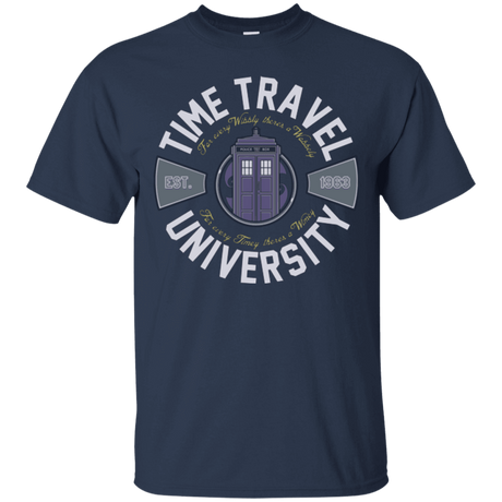 T-Shirts Navy / Small Time Travel University T-Shirt