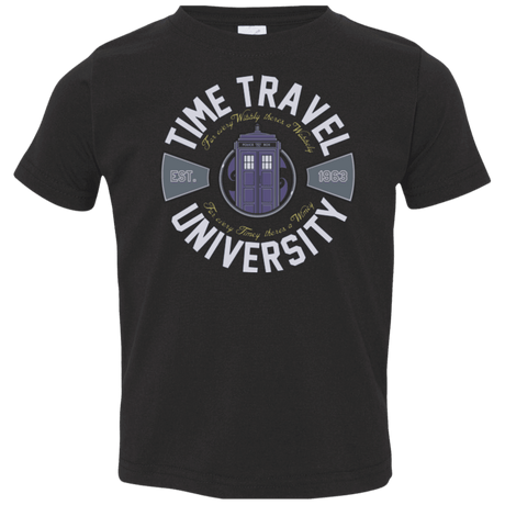 T-Shirts Black / 2T Time Travel University Toddler Premium T-Shirt