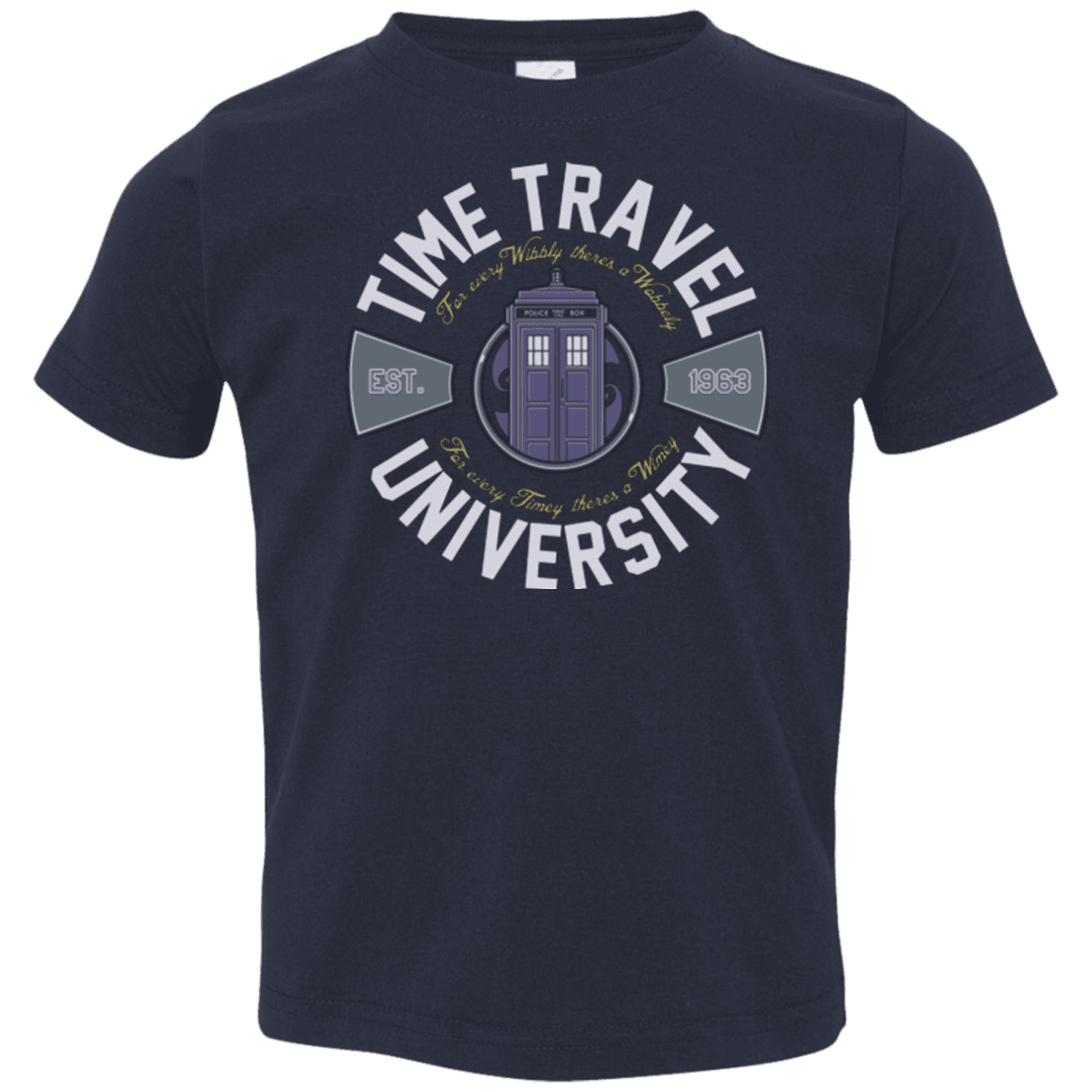 T-Shirts Navy / 2T Time Travel University Toddler Premium T-Shirt