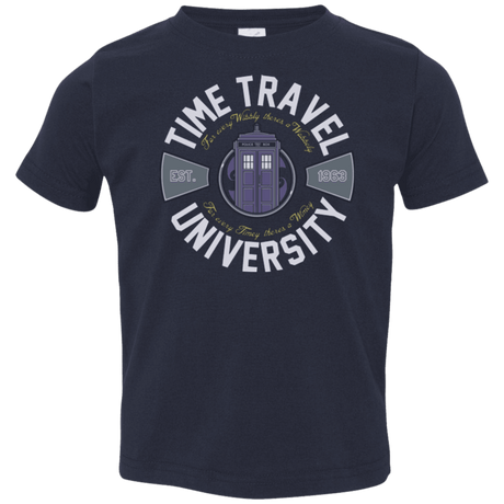 T-Shirts Navy / 2T Time Travel University Toddler Premium T-Shirt