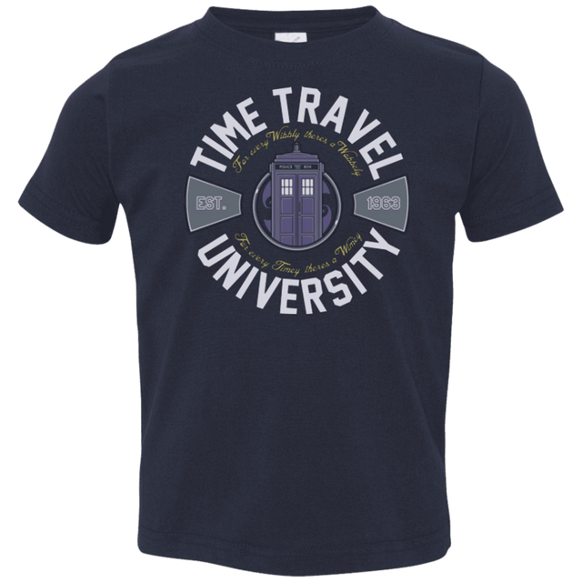 T-Shirts Navy / 2T Time Travel University Toddler Premium T-Shirt