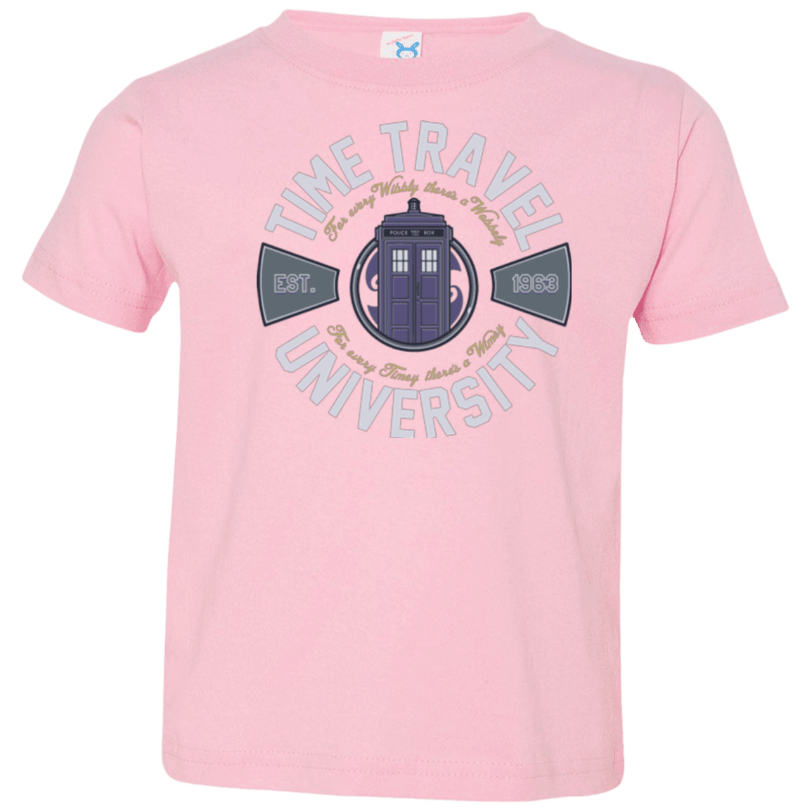 T-Shirts Pink / 2T Time Travel University Toddler Premium T-Shirt