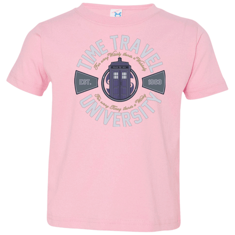 T-Shirts Pink / 2T Time Travel University Toddler Premium T-Shirt