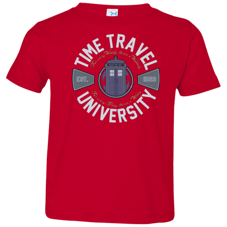 T-Shirts Red / 2T Time Travel University Toddler Premium T-Shirt