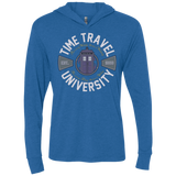 T-Shirts Vintage Royal / X-Small Time Travel University Triblend Long Sleeve Hoodie Tee