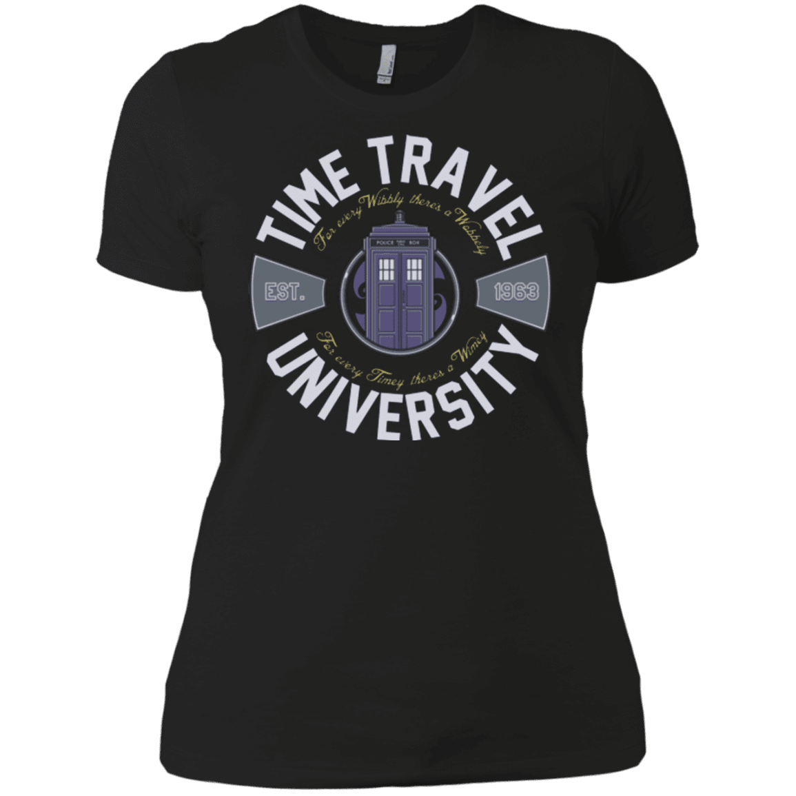 T-Shirts Black / X-Small Time Travel University Women's Premium T-Shirt