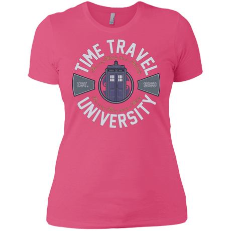 T-Shirts Hot Pink / X-Small Time Travel University Women's Premium T-Shirt