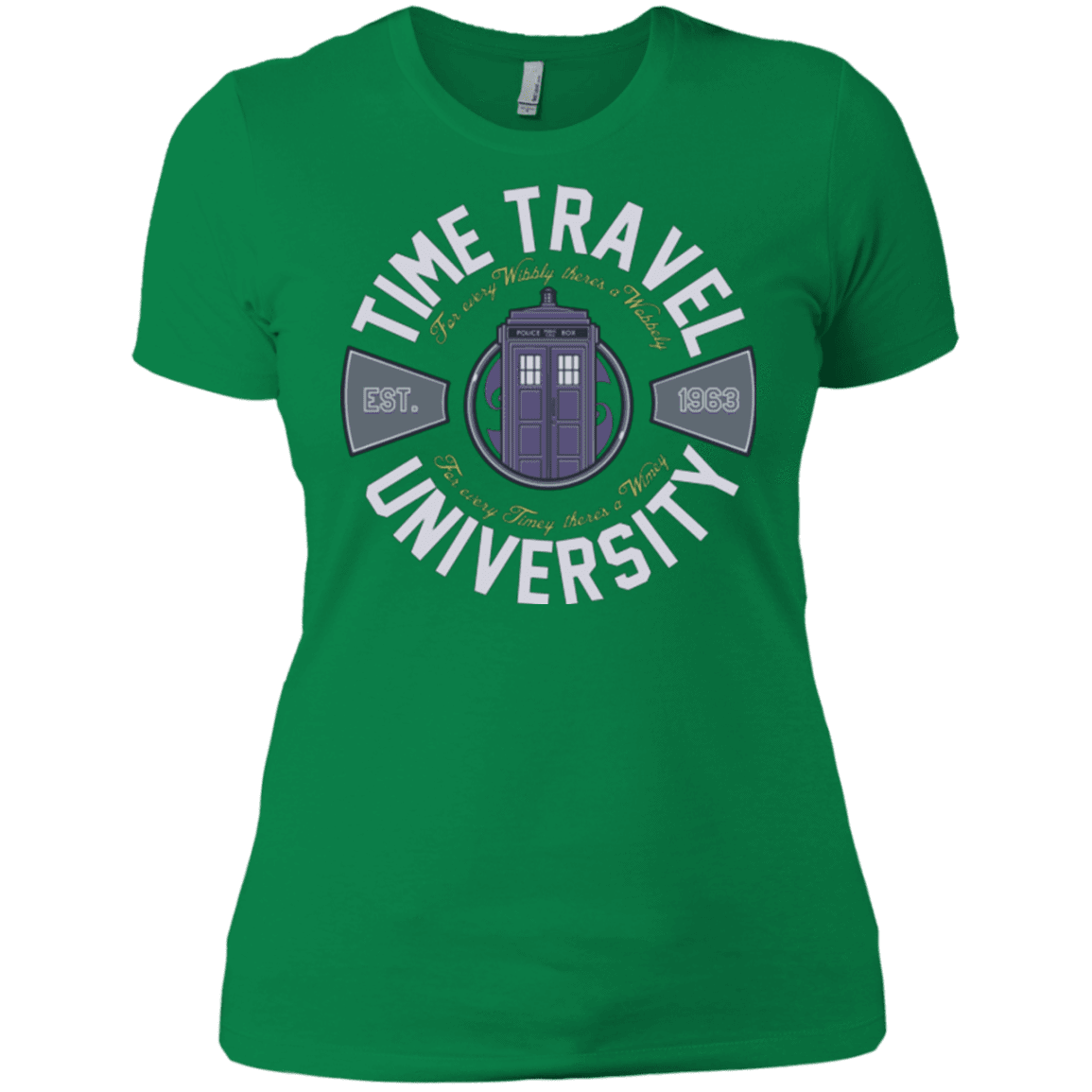 T-Shirts Kelly Green / X-Small Time Travel University Women's Premium T-Shirt