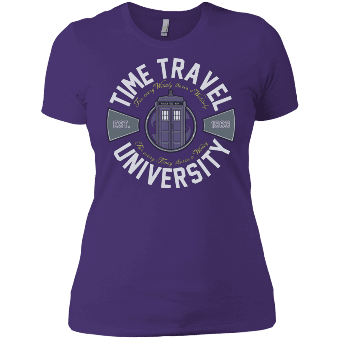 T-Shirts Purple / X-Small Time Travel University Women's Premium T-Shirt