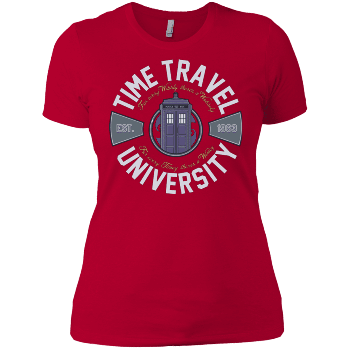T-Shirts Red / X-Small Time Travel University Women's Premium T-Shirt