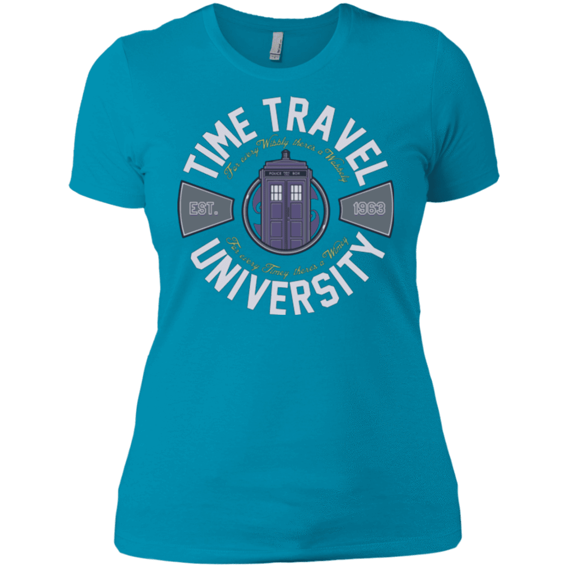 T-Shirts Turquoise / X-Small Time Travel University Women's Premium T-Shirt