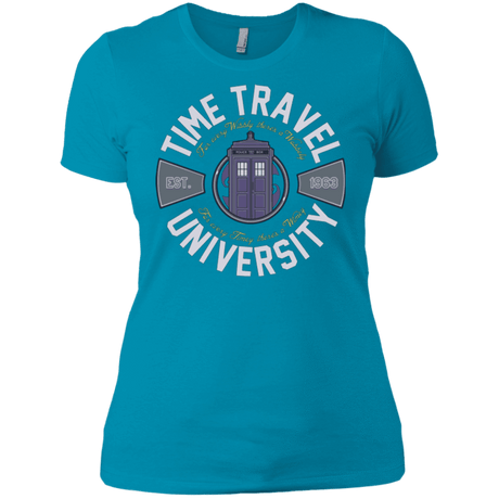 T-Shirts Turquoise / X-Small Time Travel University Women's Premium T-Shirt