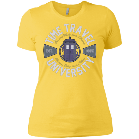 T-Shirts Vibrant Yellow / X-Small Time Travel University Women's Premium T-Shirt