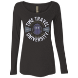 T-Shirts Vintage Black / Small Time Travel University Women's Triblend Long Sleeve Shirt