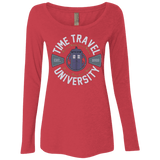 T-Shirts Vintage Red / Small Time Travel University Women's Triblend Long Sleeve Shirt