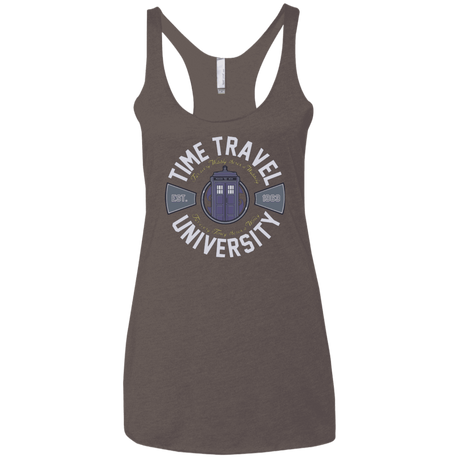 T-Shirts Macchiato / X-Small Time Travel University Women's Triblend Racerback Tank