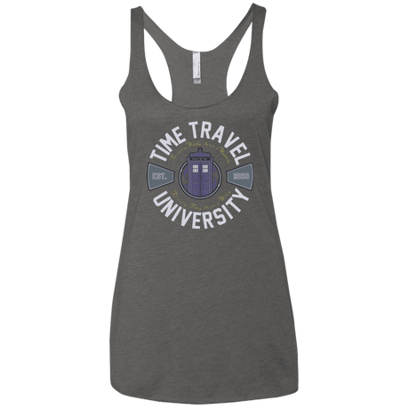 T-Shirts Premium Heather / X-Small Time Travel University Women's Triblend Racerback Tank