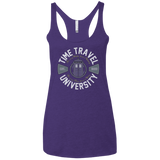 T-Shirts Purple / X-Small Time Travel University Women's Triblend Racerback Tank
