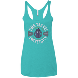 T-Shirts Tahiti Blue / X-Small Time Travel University Women's Triblend Racerback Tank