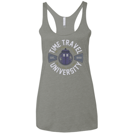 T-Shirts Venetian Grey / X-Small Time Travel University Women's Triblend Racerback Tank
