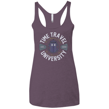 T-Shirts Vintage Purple / X-Small Time Travel University Women's Triblend Racerback Tank