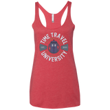 T-Shirts Vintage Red / X-Small Time Travel University Women's Triblend Racerback Tank
