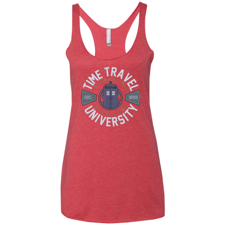 T-Shirts Vintage Red / X-Small Time Travel University Women's Triblend Racerback Tank