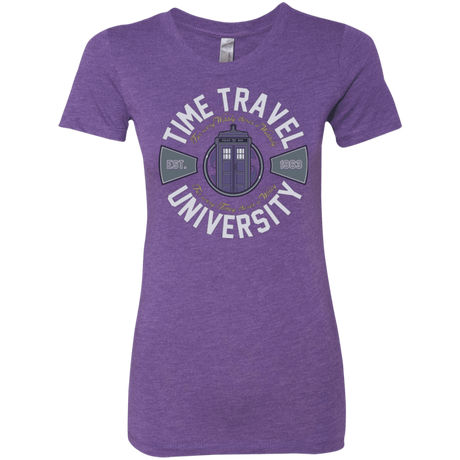 T-Shirts Purple Rush / Small Time Travel University Women's Triblend T-Shirt