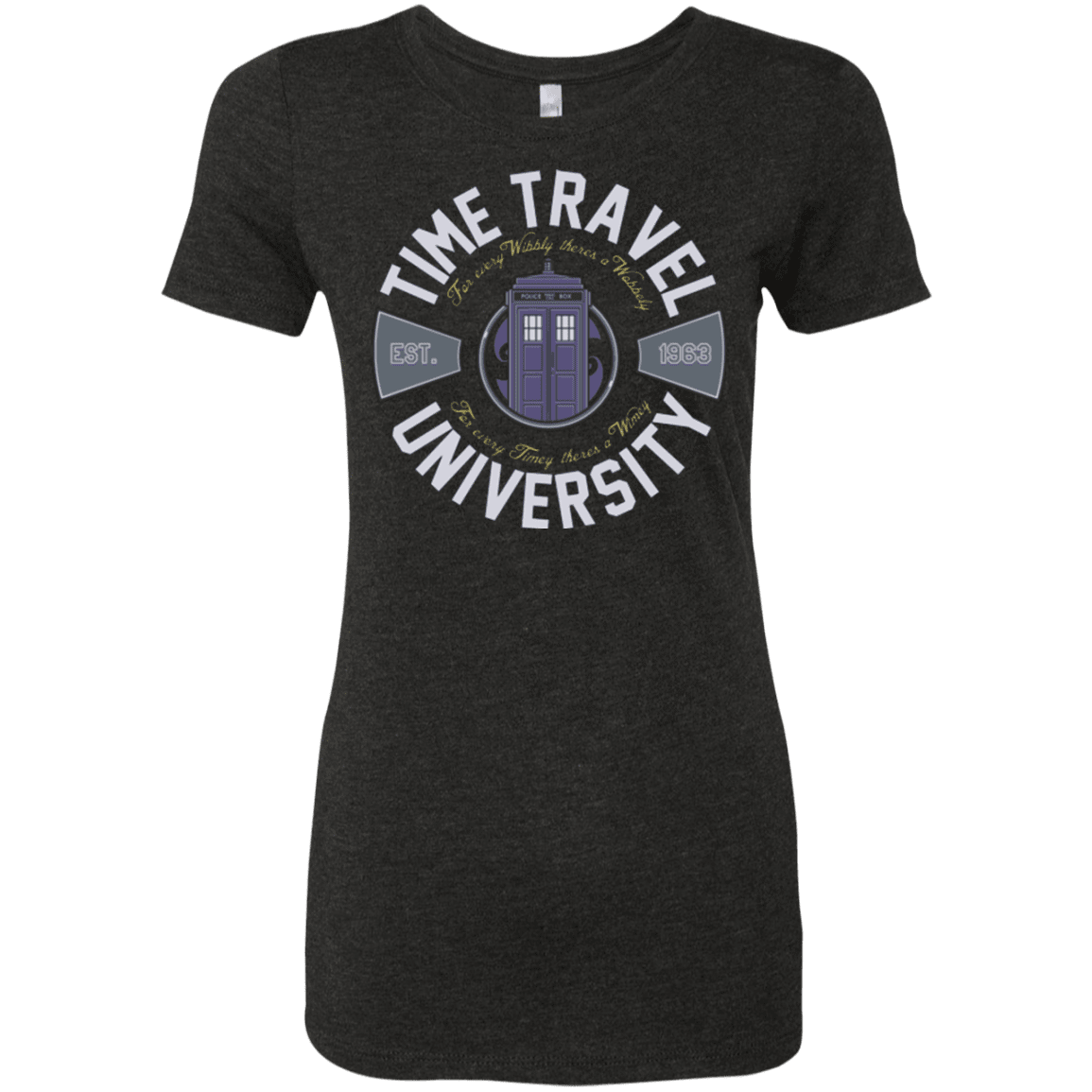 T-Shirts Vintage Black / Small Time Travel University Women's Triblend T-Shirt