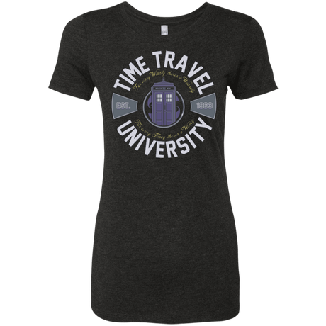 T-Shirts Vintage Black / Small Time Travel University Women's Triblend T-Shirt