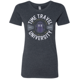 T-Shirts Vintage Navy / Small Time Travel University Women's Triblend T-Shirt