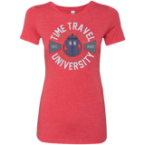 T-Shirts Vintage Red / Small Time Travel University Women's Triblend T-Shirt