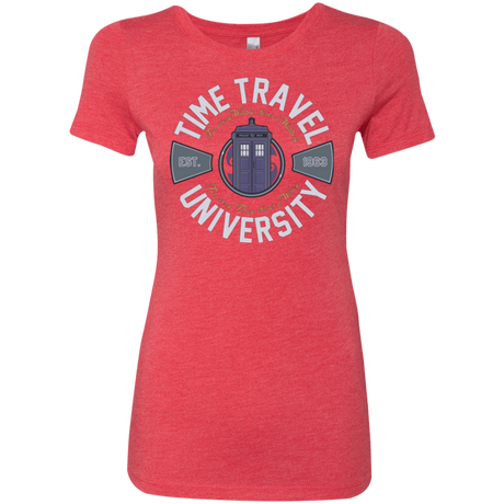T-Shirts Vintage Red / Small Time Travel University Women's Triblend T-Shirt