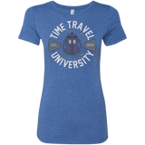 T-Shirts Vintage Royal / Small Time Travel University Women's Triblend T-Shirt